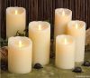 moving Flameless scented paraffin led candle, real wax candle