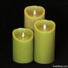 moving wick Flameless paraffin led luminara candle wholeasle