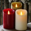 moving wick Flameless paraffin led luminara candle wholeasle