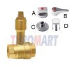 brass ball valves for PPR/PEX pipes 