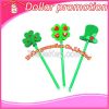 [Dollar promotion] Moq 1200pcs The Irish Festival felt cloth gift pen, clover pen pen cap, custom promotion fabric pen 