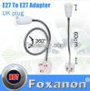 AC Power to E27 60cm LED Light Bulb Flexible Extend Adapter Socket