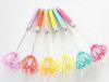 Silicone Egg Whisk stainless steel handle silicone whisk