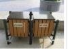 wood plstic composites waste bin