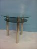 Glass Metal Dining Table