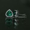 Synthetic Emerald Earr...