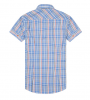 Short Sleeve Cotton Plaids italy style Men Shirts