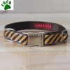 Customized Red Dog Collars With metal buckle