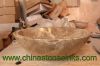 Light Emperador Marble Bowl Sink