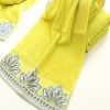 wholesale china high quality 100% cotton embroidery bath towel/yellow color