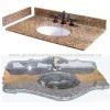 Nature marble vanity top for bathroom, with easy edges and sink hole cut-out