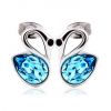 Fashion Swan Stud Earrings made with Austrian Crystals