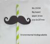 Biodegradable eco-friendly paper straw , printed, theme products for party and festival