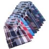 Men Casual Plaid Shirt...