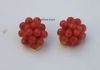 Earrings natural red c...