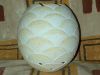 Flower hand carved ostrich egg lamp shade