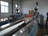 Plastic profile extrusion machine, PVC profile production line