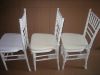 White wood wedding chivari chair