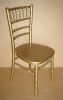 Golden wood wedding chivari chair