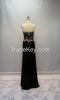 Y034 New Arrival Luxury Strapless Sweetheart Beaded Sheer Chiffon Formal Evening Dress