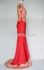 HY1007 Luxury Beaded Embroidery Chiffon Silk Prom Evening Dress