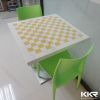 Kingkonree 70x70cm solid surface dining table designs