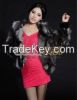 Silver fox fur jacket