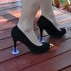 Clear plastic pvc heel...