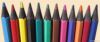 7"lead colored, black plastic pencil- 12colors