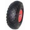 3.00-4 pneumatic tire wheel with plastic rim for hand truck, wheelbarrow, garden cart, trolley