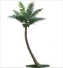 Whole sales and high quality artificial fake big bend coconut tree made in China/decorative indoor and outdoor artificial fake big coconut tree made in China