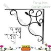 Iron scroll shelf bracket