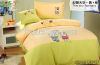 Breathable hand woven 100% cotton bedding sets 4pcs Ventilate Massage zz4004