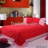 Breathable hand woven 100% cotton bedding sets 4pcs Ventilate Massage Function zz4008