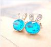 rabbit rhinestone studs