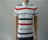 latest fashion man polo shirt,Striped Polo Shirt