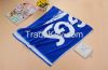 100% Cotton Custom Promotional Velour Reactive Printed Beach Towel