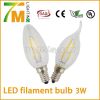 Candle light LED filament bulb 3W candle lamp 360 degree light