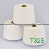 100% polyester spun yarn in raw white virgin T32S