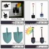 HOT sell Long Fiberglass Handle Steel Shovel