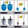 HOT sell Long Fiberglass Handle Steel Shovel