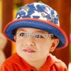 Boy's polyester fisherman hat with shark printing