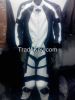 MENS MOTORBIKE LEATHER SUIT BLACK COLOR