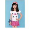 Baby girl's cartoon clothing suits T-shirts and skirts