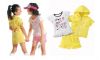 Girl summer suits children clothing sets T-shirts and pants