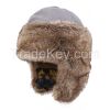 Wholesale Winter Men Women Knitted Earflap Caps Acrylic Russian Hat