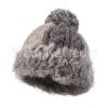 2015 Winter Fashion Women Rabbit Fur Knit Beanies Handmade Pompom Caps