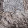 2015 Winter Fashion Women Rabbit Fur Knit Beanies Handmade Pompom Caps