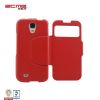 Mobile phone PU leather case leg stand for Samsung Galaxy S4