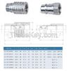 ZJ-YCT ISO 5675  Agricultural Interchange Push and Pull Type Quick Coupling